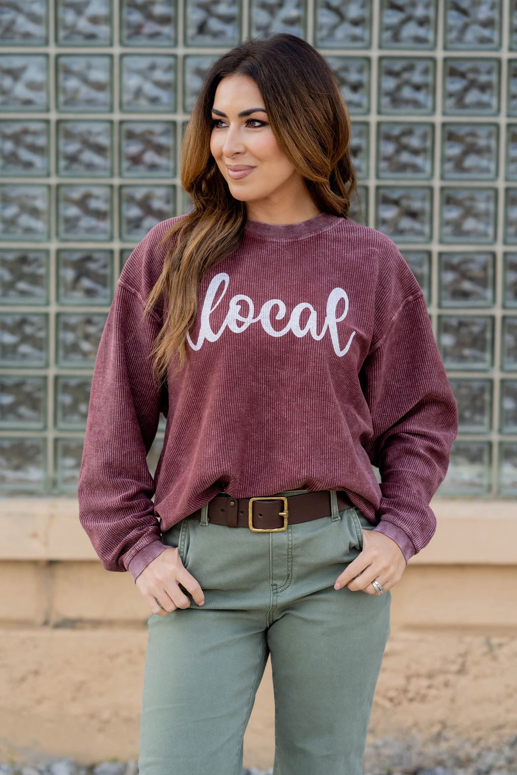 Local Ribbed Graphic Crewneck 1 Local Ribbed Graphic Crewneck