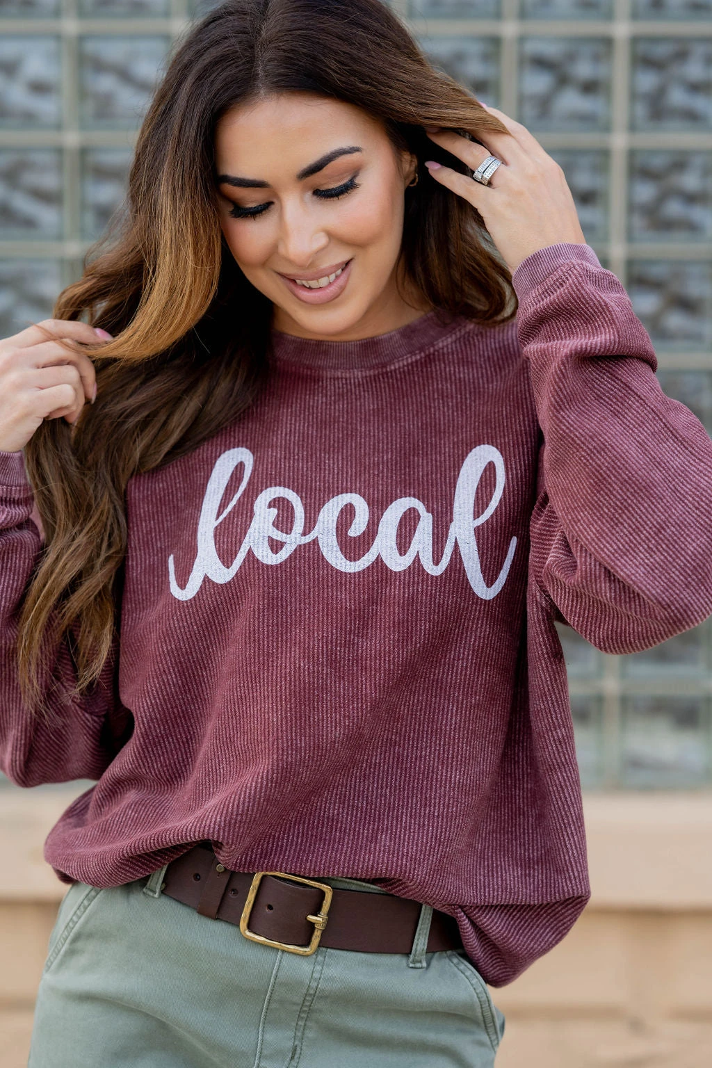 Local Ribbed Graphic Crewneck 3 Local Ribbed Graphic Crewneck - Image 3