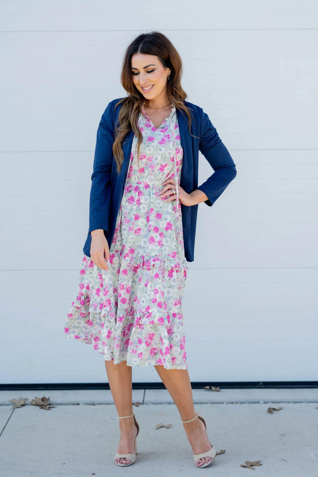 Aster Cap Sleeve Tiered Midi Dress 2 Aster Cap Sleeve Tiered Midi Dress - Image 2