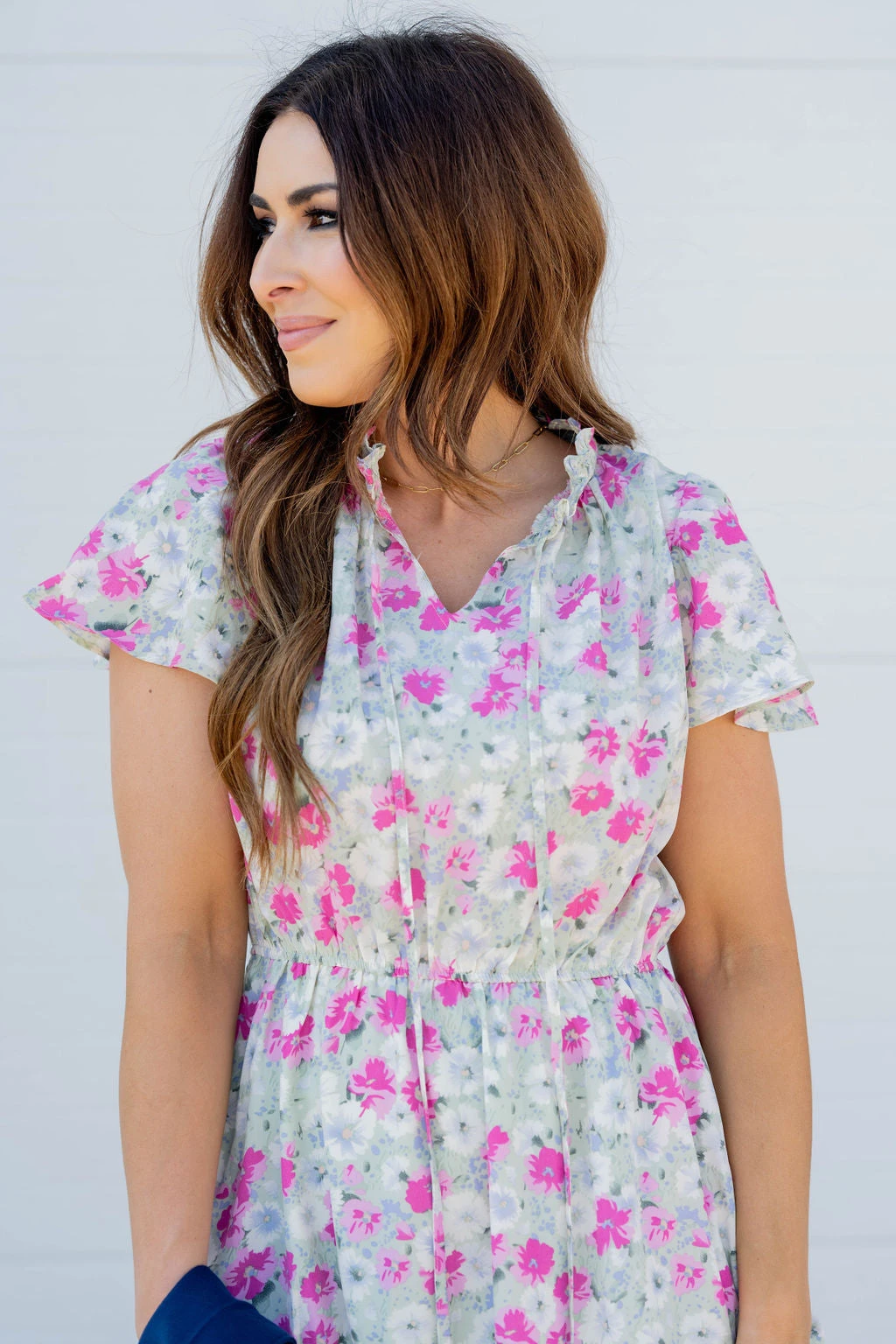 Aster Cap Sleeve Tiered Midi Dress 5 Aster Cap Sleeve Tiered Midi Dress - Image 5