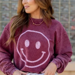 Vintage Smiley Face Ribbed Graphic Crewneck 7 Vintage Smiley Face Ribbed Graphic Crewneck -Women's Clothing Store untitled 6827 2615fb3b e6ff 4244 b431 cbc72faa1ed3