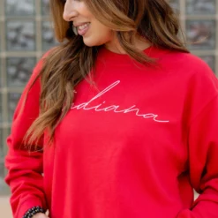 Cursive Indiana Graphic Crewneck -Women's Clothing Store untitled 6886 60c4dc1f 00fe 4c13 94d7 d08d8f523b19