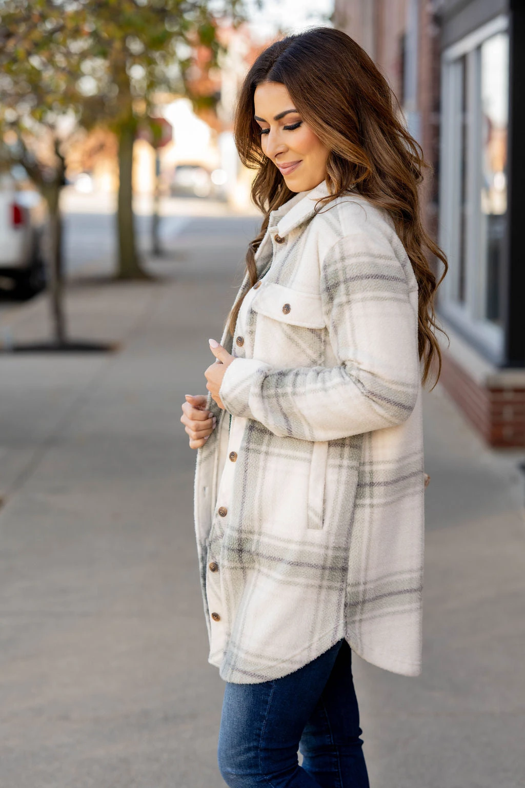 Grace Plaid Tunic Shacket 4 Grace Plaid Tunic Shacket - Image 4