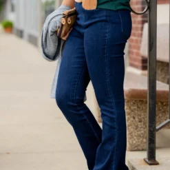 Betsey's Flare Denim Jeggings -Women's Clothing Store untitled 6934 256602