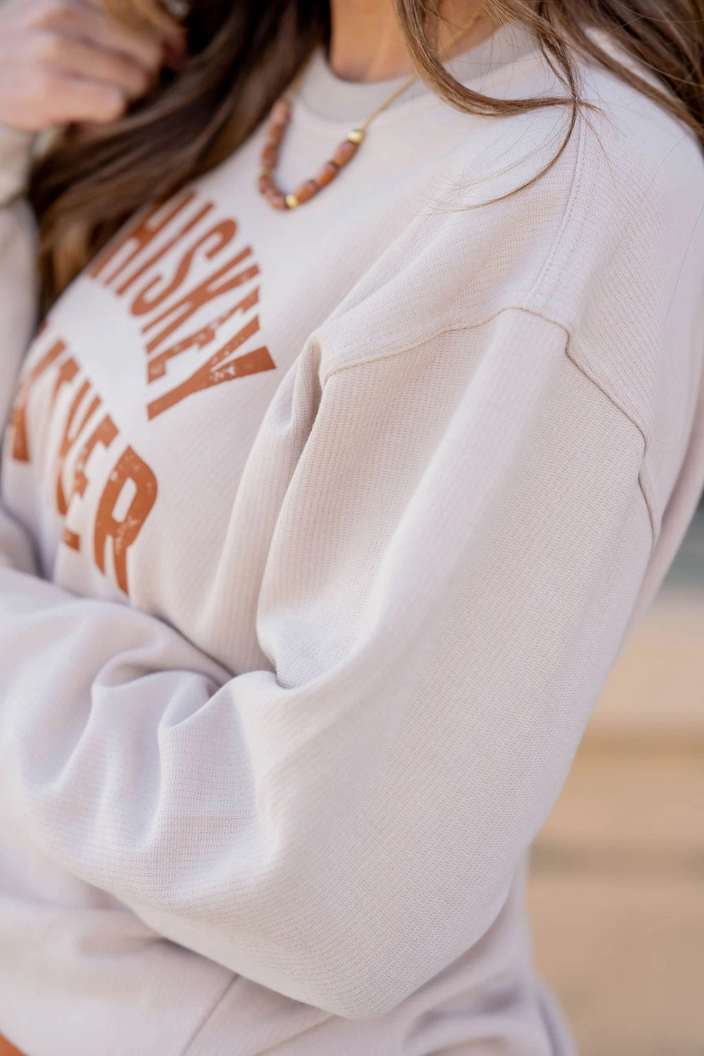 Whiskey Weather Ribbed Graphic Crewneck 4 Whiskey Weather Ribbed Graphic Crewneck - Image 4