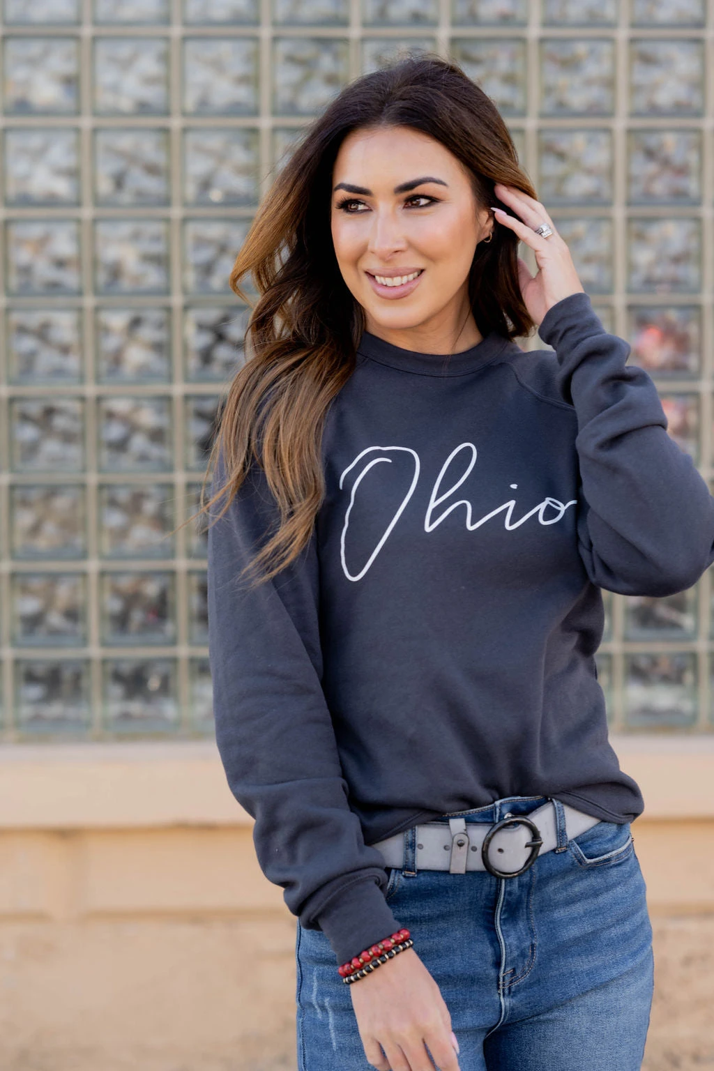 Thin Cursive Ohio Graphic Crewneck 9 Thin Cursive Ohio Graphic Crewneck - Image 9