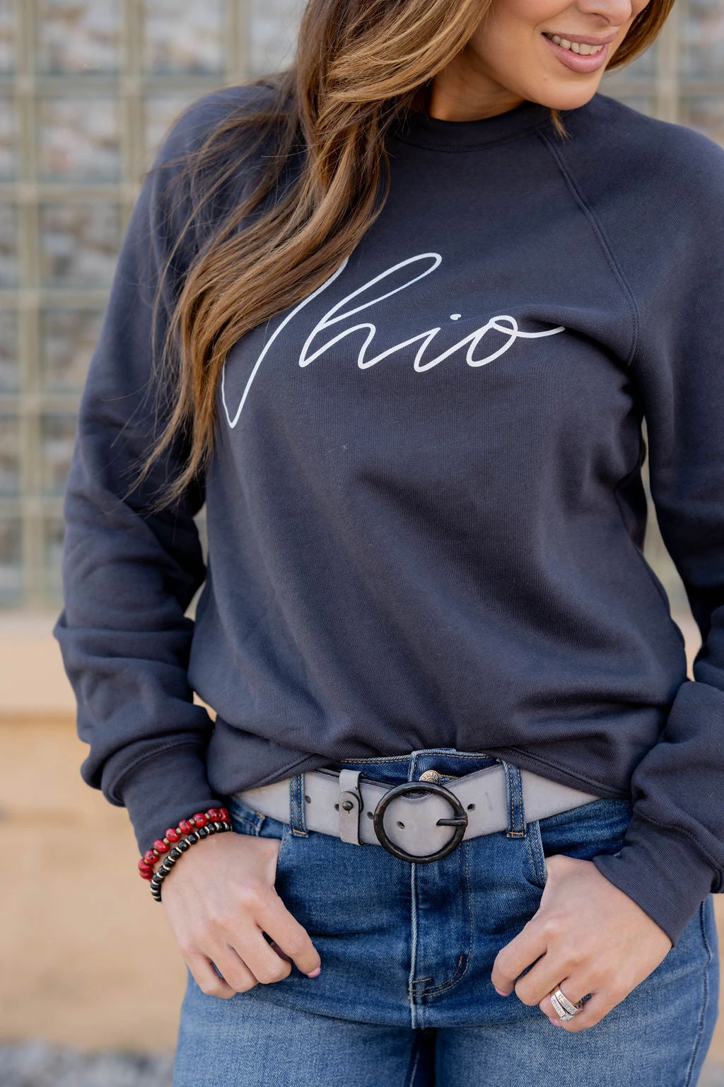 Thin Cursive Ohio Graphic Crewneck 11 Thin Cursive Ohio Graphic Crewneck - Image 11