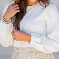 Bold Textured Cinched Sleeve Blouse -Women's Clothing Store untitled 7129 9c6fac75 9b8f 48c5 9e51 294dcaca8824