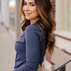 Colored Seam Long Sleeve Tee -Women's Clothing Store untitled 7159 f07f5e07 9812 48cc 8033 be5258ad7ef2