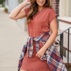 Heavily Ribbed Tee Dress -Women's Clothing Store untitled 7208 86639d23 527d 41e4 8b13 1cb597e552cb