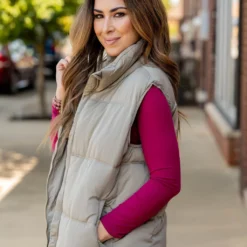 Relaxed Fit Puffer Vest -Women's Clothing Store untitled 7399 01e445f5 69c6 417a 8816 8a3440e15fa5