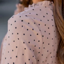 Polka Dottie Cinched Trim Blouse -Women's Clothing Store untitled 7453 f9a618e2 9d36 4ab5 9f7c 88b7adb9d3fc