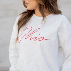 Heathered Cursive Ohio Graphic Crewneck 8 Heathered Cursive Ohio Graphic Crewneck -Women's Clothing Store untitled 7471 ded40e3e ceb9 4df2 8268 d595b36dd3fd