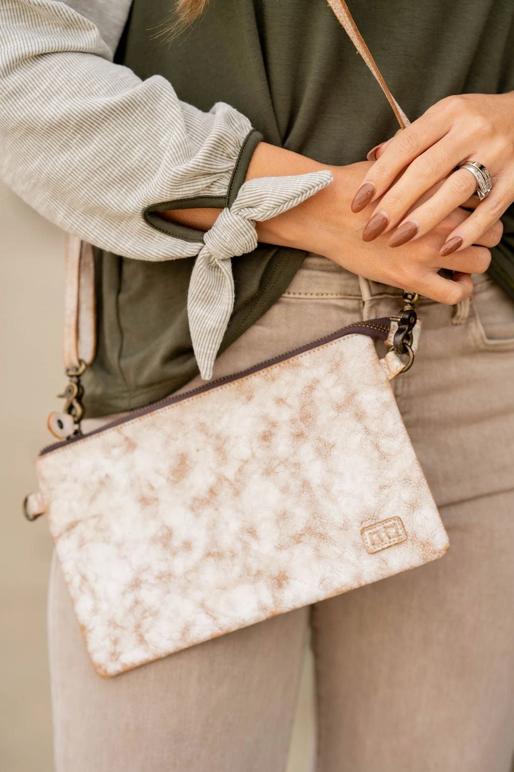 Ribbed Tie Sleeve Tee 8 Ribbed Tie Sleeve Tee - Image 8