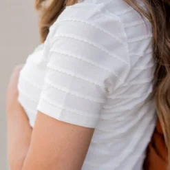 Scalloped Stripes Tee -Women's Clothing Store untitled 7518 065ecbe0 449c 4158 8080 4ce46b175a2b