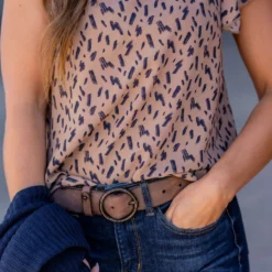 Brush Stroked Double Flutter Blouse 14 Brush Stroked Double Flutter Blouse -Women's Clothing Store untitled 7541