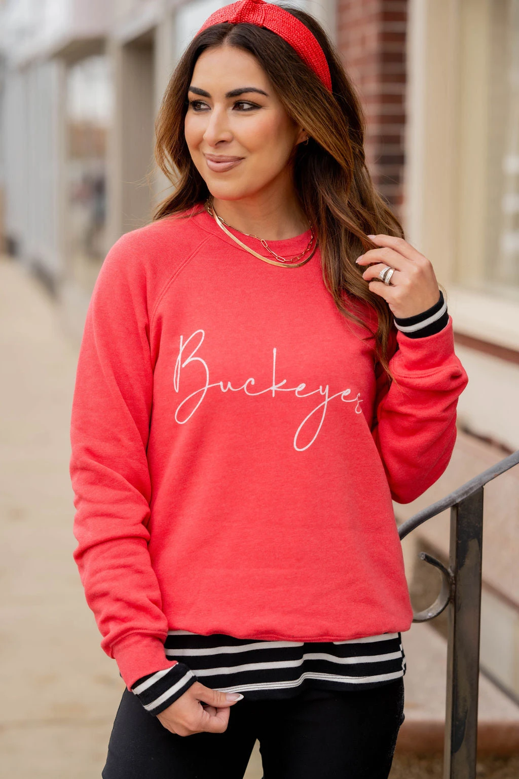 Cursive Buckeyes Graphic Crewneck 3 Cursive Buckeyes Graphic Crewneck - Image 3