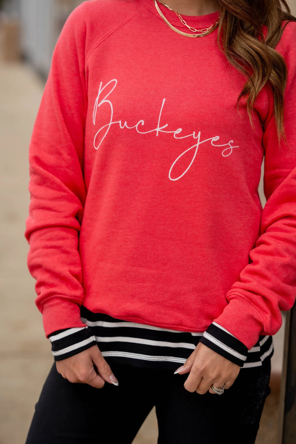 Cursive Buckeyes Graphic Crewneck 5 Cursive Buckeyes Graphic Crewneck - Image 5