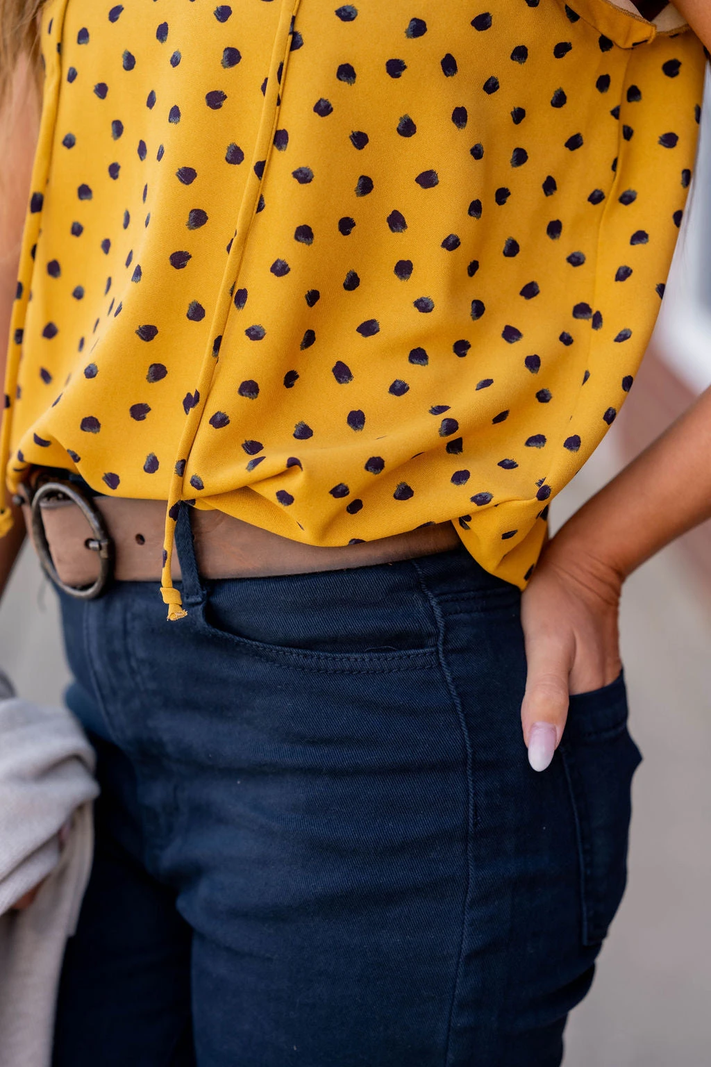 Splotched Dual Flutter Tie Blouse 6 Splotched Dual Flutter Tie Blouse - Image 6