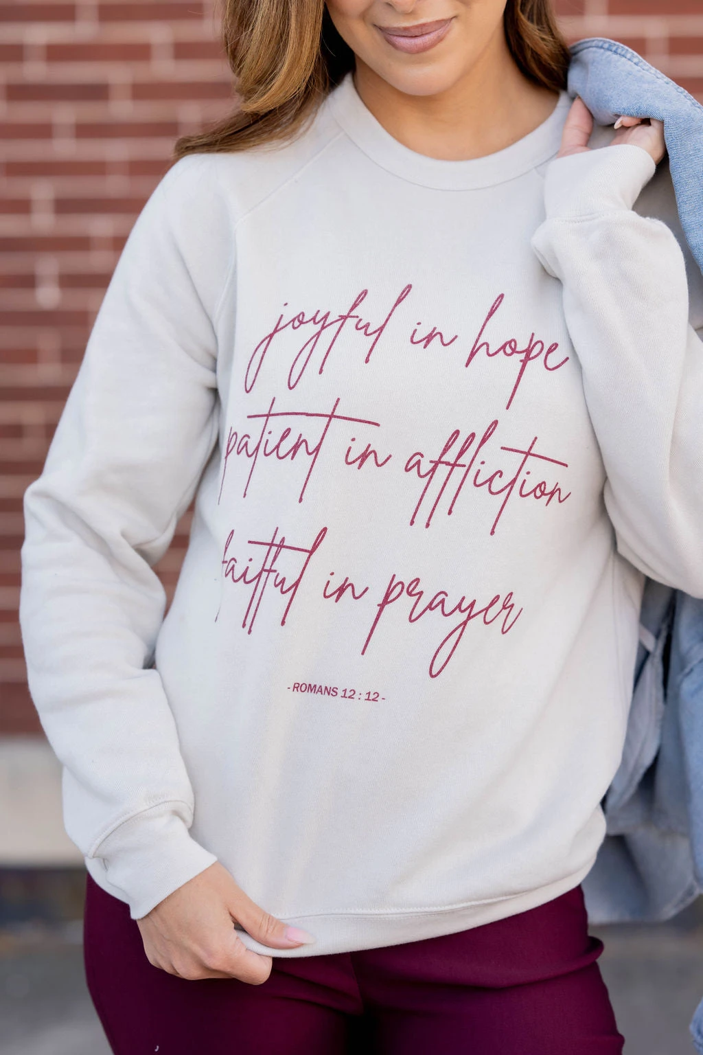Faithful In Prayer Graphic Crewneck 3 Faithful In Prayer Graphic Crewneck - Image 3
