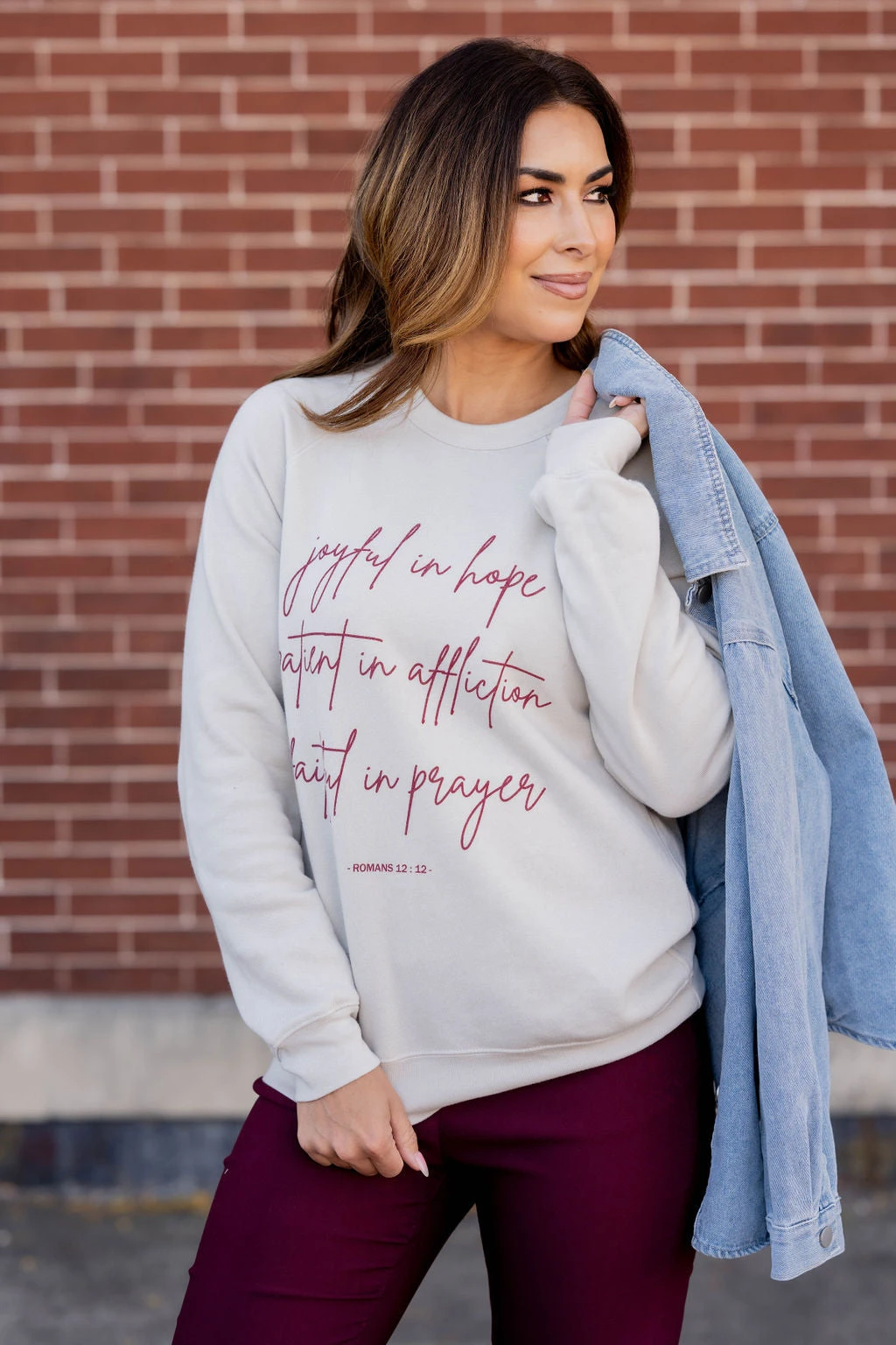 Faithful In Prayer Graphic Crewneck 4 Faithful In Prayer Graphic Crewneck - Image 4