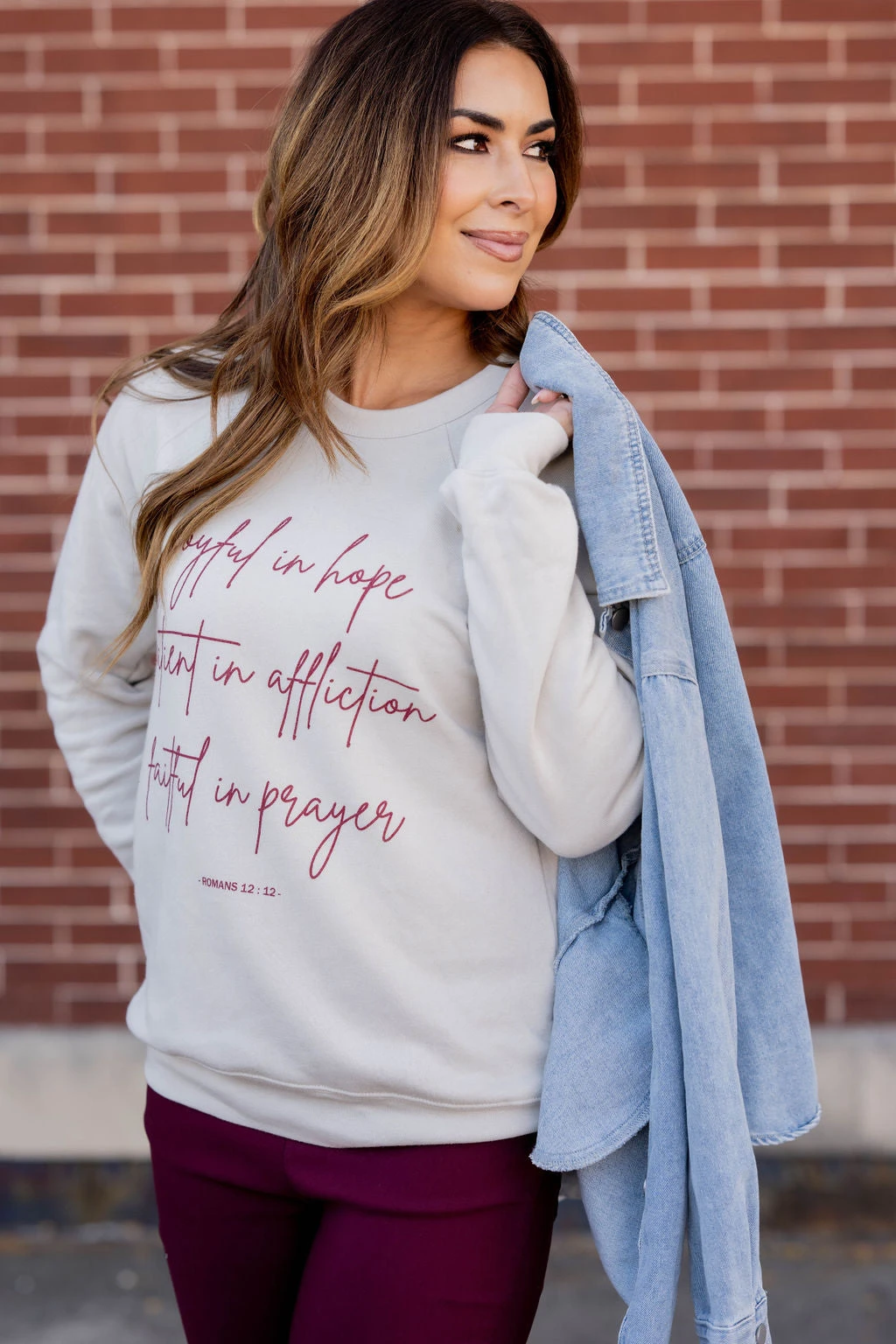 Faithful In Prayer Graphic Crewneck 6 Faithful In Prayer Graphic Crewneck - Image 6