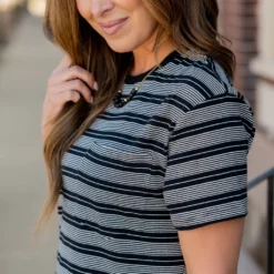 Assorted Stripes Side Slit Maxi Dress 17 Assorted Stripes Side Slit Maxi Dress -Women's Clothing Store untitled 7732