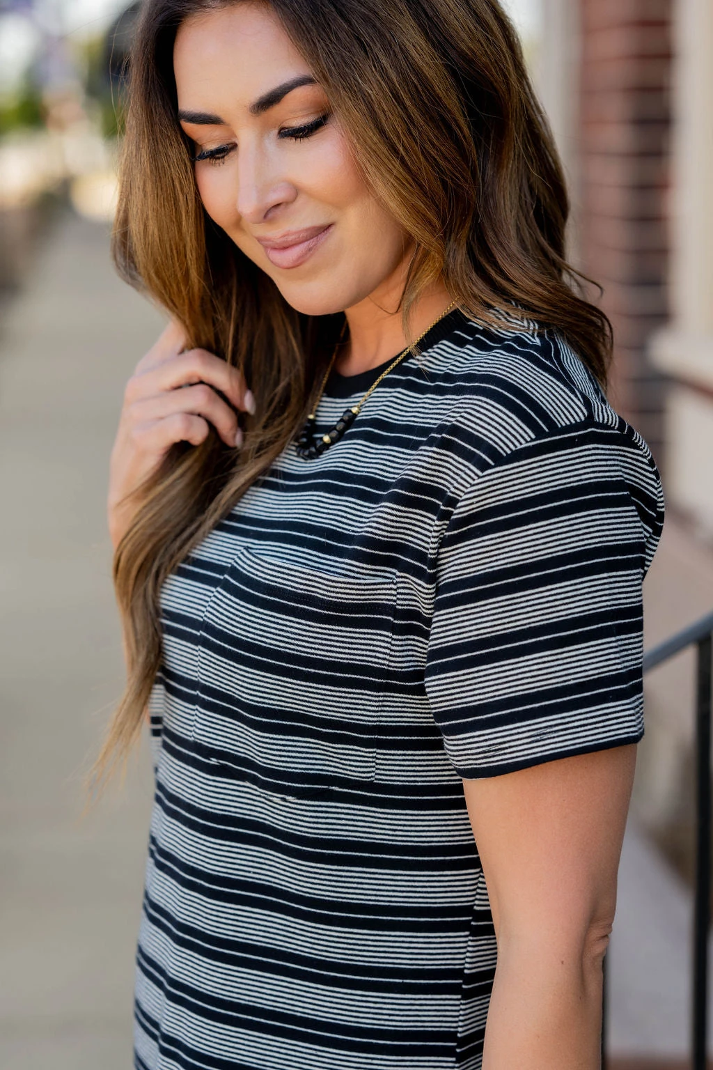 Assorted Stripes Side Slit Maxi Dress 5 Assorted Stripes Side Slit Maxi Dress - Image 5