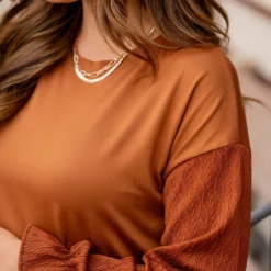 Braided Statement Sleeve Solid Body Blouse -Women's Clothing Store untitled 7741 d73848f7 f4c7 4d45 aefb e20337c16de0