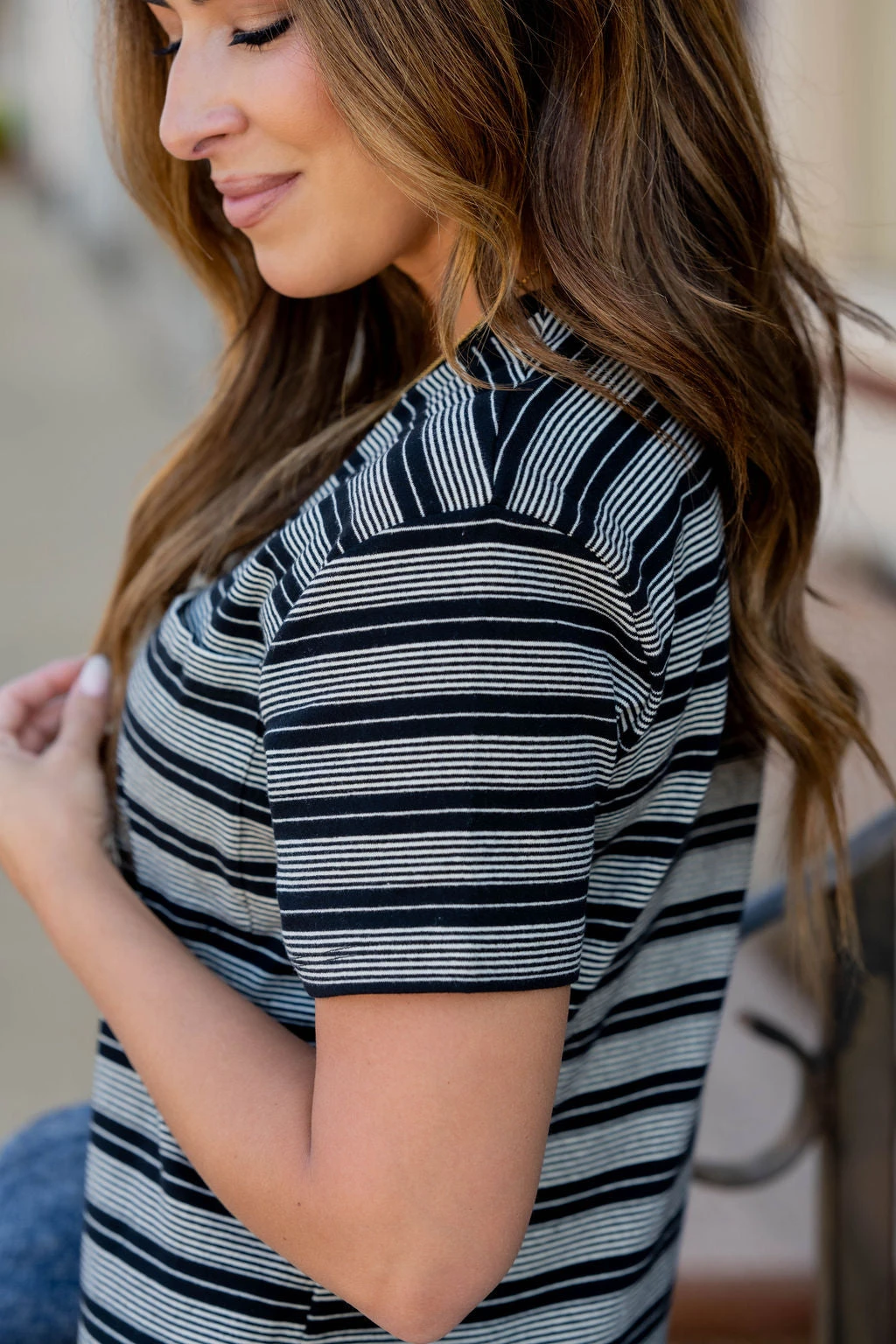 Assorted Stripes Side Slit Maxi Dress 8 Assorted Stripes Side Slit Maxi Dress - Image 8