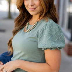 Diamond Stitched Puff Sleeve Tee 29 Diamond Stitched Puff Sleeve Tee -Women's Clothing Store untitled 7815 96ca95ca 12d1 47f1 80cc c71a4e39978a