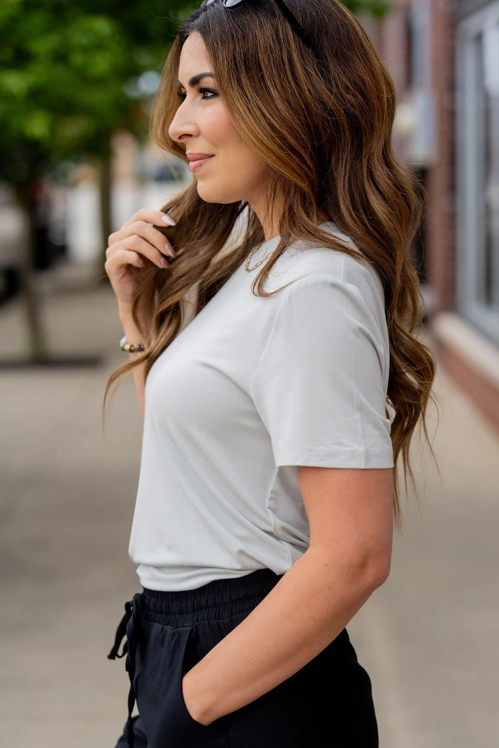 Gathered Shoulder Tee 4 Gathered Shoulder Tee - Image 4