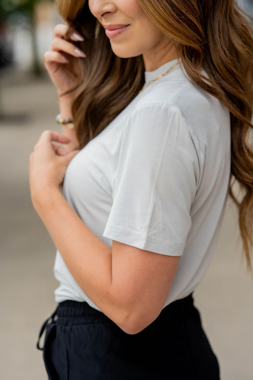 Gathered Shoulder Tee 7 Gathered Shoulder Tee - Image 7