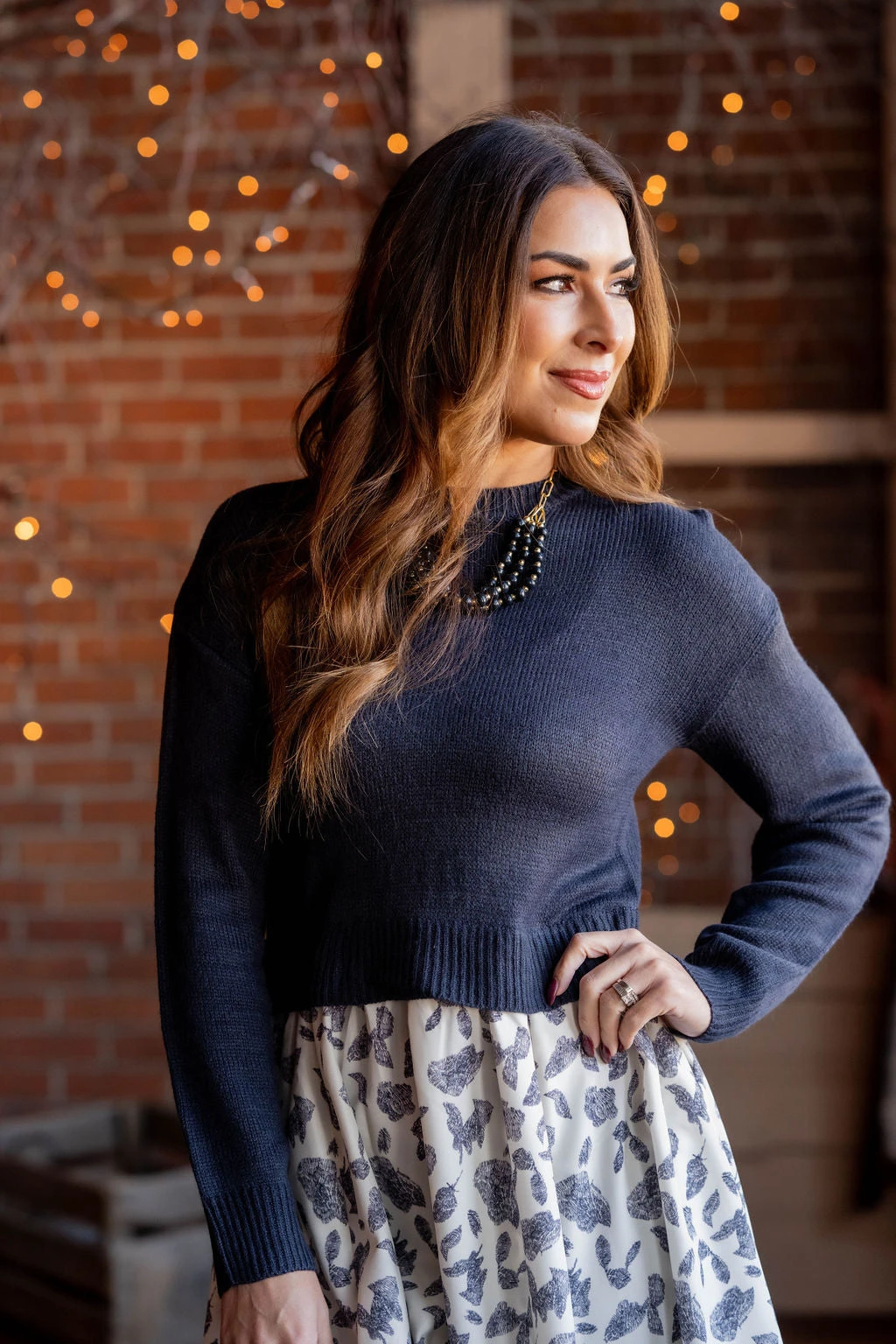 Vintage Printed Faux Layered Dress 15 Vintage Printed Faux Layered Dress - Image 15