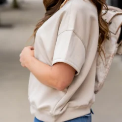 Raw Stitched Scuba Tee -Women's Clothing Store untitled 7998