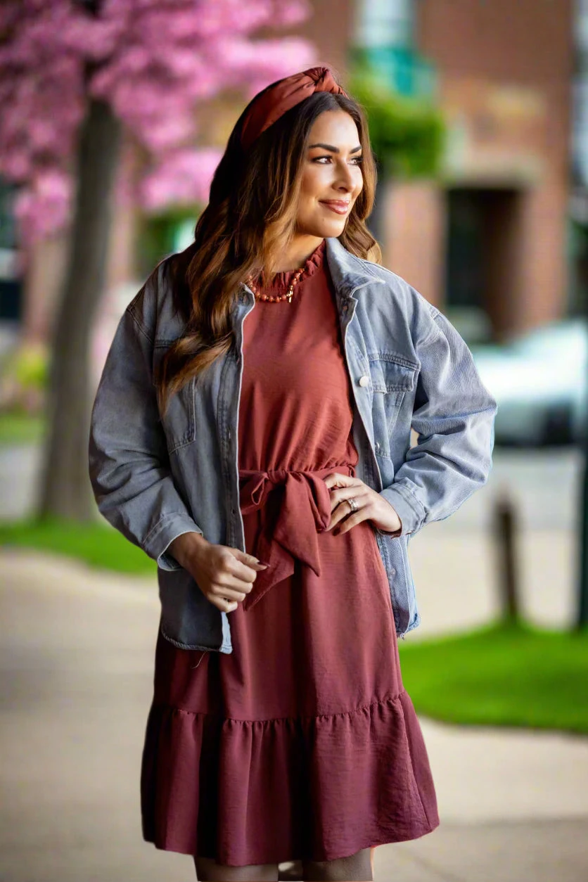 Flawless Ruffle Trim Tie Dress 9 Flawless Ruffle Trim Tie Dress - Image 9