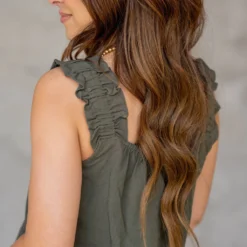 Button Accented Ruched Strap Tank 28 Button Accented Ruched Strap Tank -Women's Clothing Store untitled 8037 7f7cf4e6 17b9 4bd4 9000 49657f91f9bd