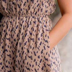 Brush Stroke Cinched Neck Midi Dress -Women's Clothing Store untitled 8040 fdf22715 86d7 4bcd b26b ec4618c9d400