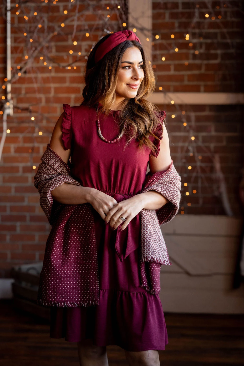 Flawless Ruffle Trim Tie Dress 17 Flawless Ruffle Trim Tie Dress - Image 17