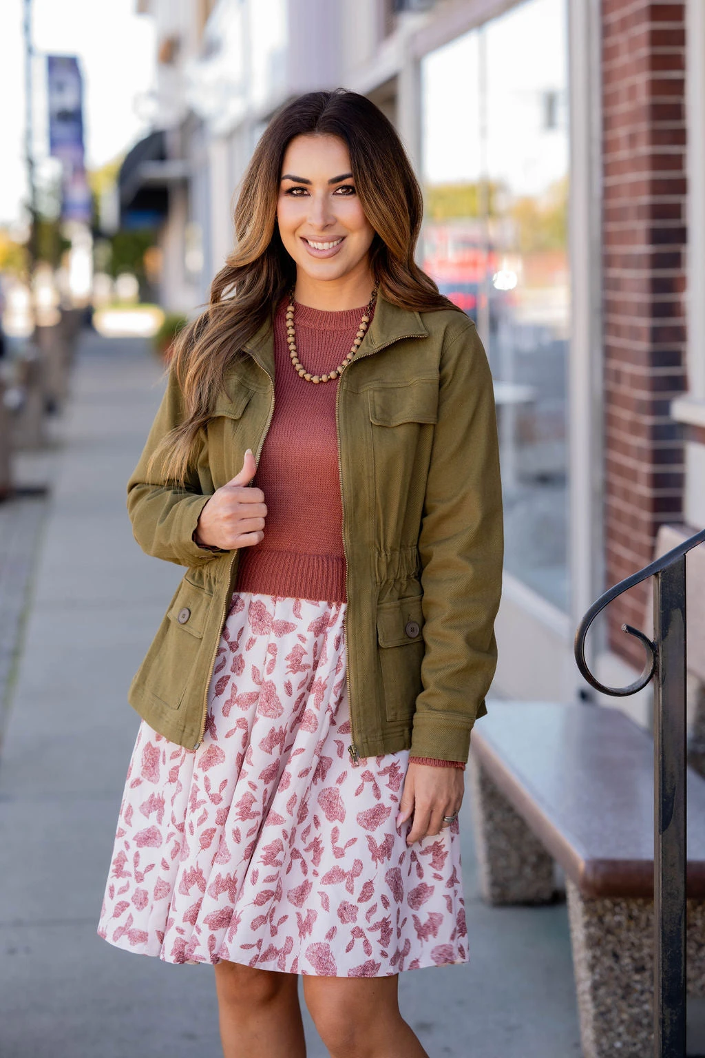 Vintage Printed Faux Layered Dress 8 Vintage Printed Faux Layered Dress - Image 8