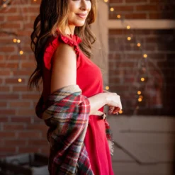 Basic Ruffle Trim Tank Dress -Women's Clothing Store untitled 8159