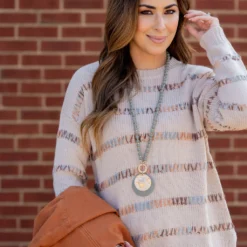 Multi Color Stitch Accented Sweater 9 Multi Color Stitch Accented Sweater -Women's Clothing Store untitled 8165 0e2eefef 18b9 448a b1f8 edd28e8f17f5