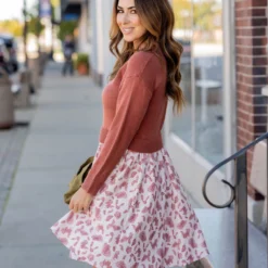 Vintage Printed Faux Layered Dress 33 Vintage Printed Faux Layered Dress -Women's Clothing Store untitled 8173