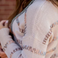 Multi Color Stitch Accented Sweater 12 Multi Color Stitch Accented Sweater -Women's Clothing Store untitled 8175 97f10013 dd72 41c7 88da 1088a20f7591