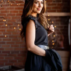 Basic Ruffle Trim Tank Dress -Women's Clothing Store untitled 8193 39797f39 b17b 4789 ac64 3c4c7f3f396a