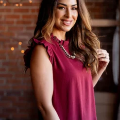 Basic Ruffle Trim Tank Dress -Women's Clothing Store untitled 8208 4a8c50f7 80c9 4669 9522 d72af1a56fe7