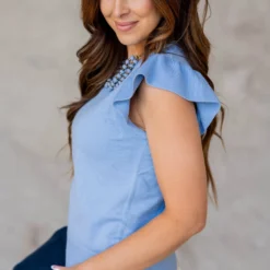 Detailed Ribbed Trim Knit Tee -Women's Clothing Store untitled 8289 7372102d 15d7 47c8 a1bc b090eec7e197