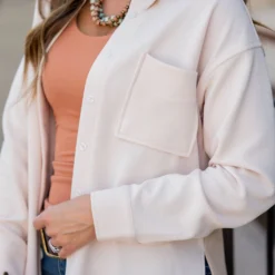 Lightweight Side Slit Button Up Blouse 37 Lightweight Side Slit Button Up Blouse -Women's Clothing Store untitled 8501