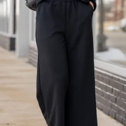 Subtle Ribbed Relaxed Bottom Pants 25 Subtle Ribbed Relaxed Bottom Pants -Women's Clothing Store untitled 8542