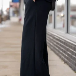 Subtle Ribbed Relaxed Bottom Pants 26 Subtle Ribbed Relaxed Bottom Pants -Women's Clothing Store untitled 8544